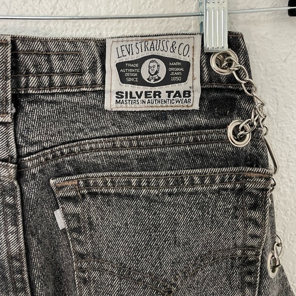 COPY - Custom Vintage silver tab Levi’s 512 chainside jeans🌟 - Picture 7 of 10